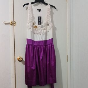 Purple and White Kids Dress